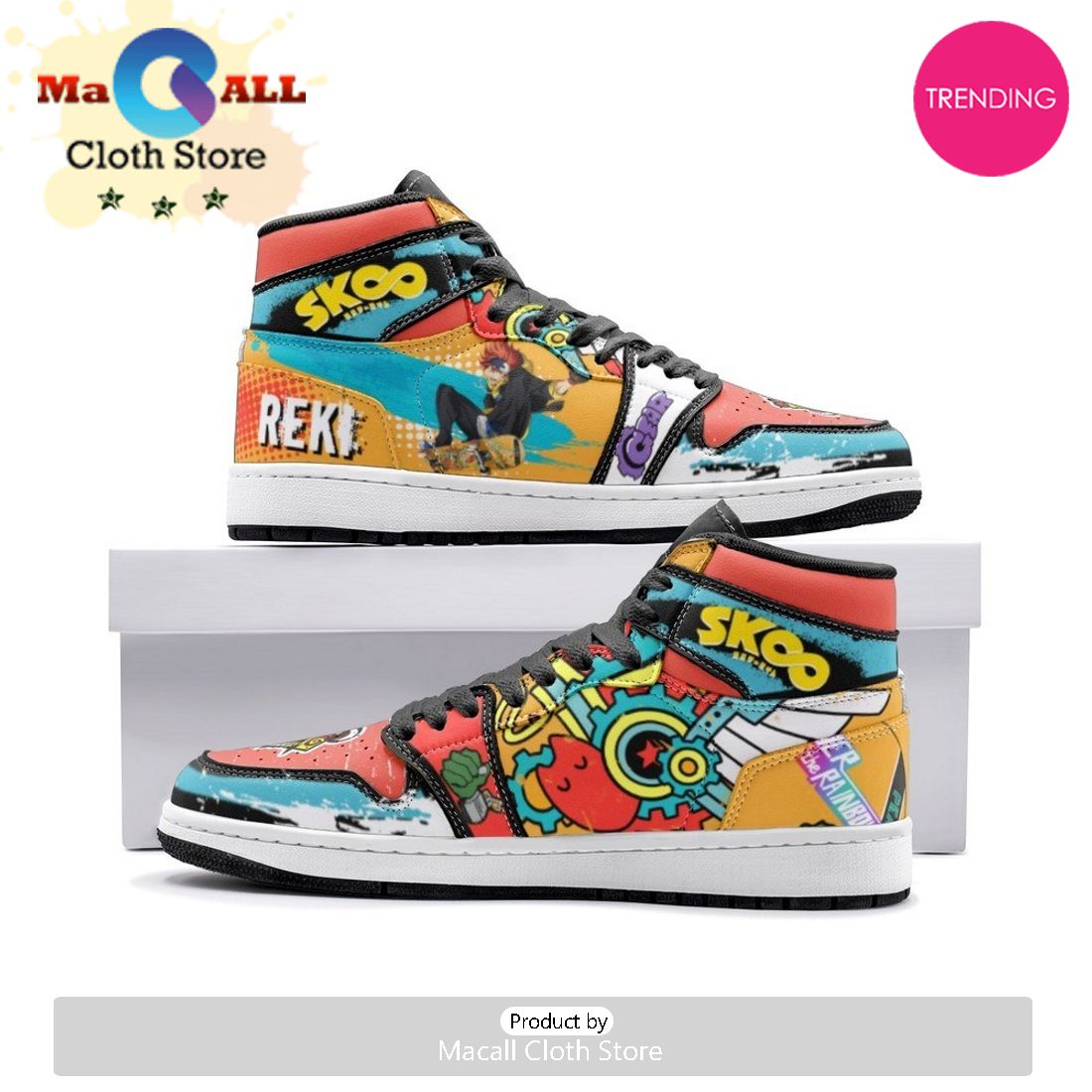 Reki Kyan Sk8 The Infinity Air Jordan 1 High Top Shoes