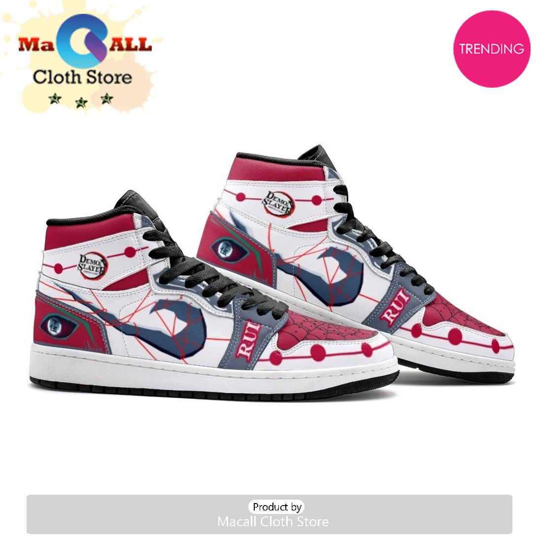 Rui Demon Slayer Air Jordan 1 High Top Shoes