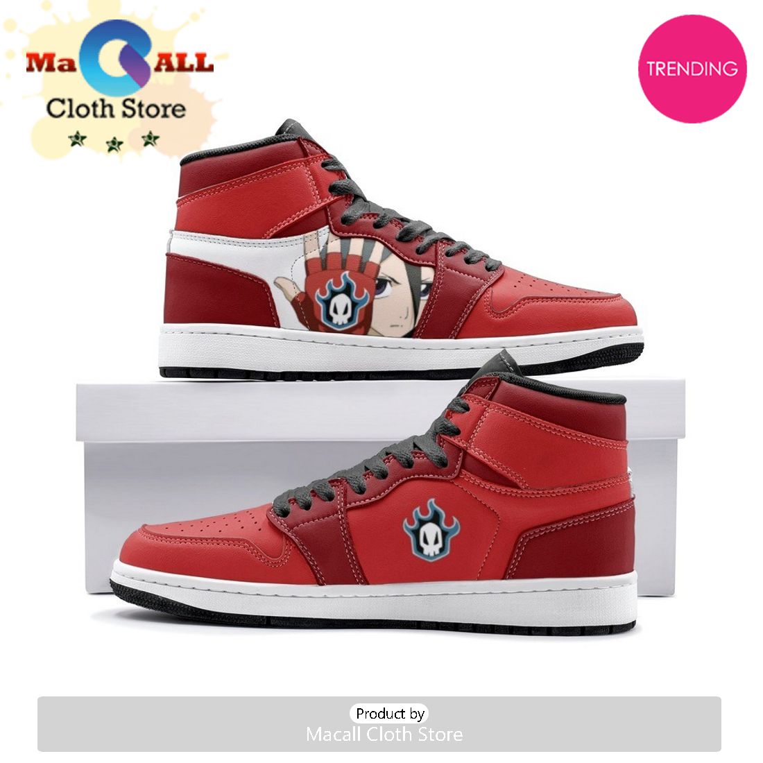 Rukia Kuchiki Burīchi Air Jordan 1 High Top Shoes