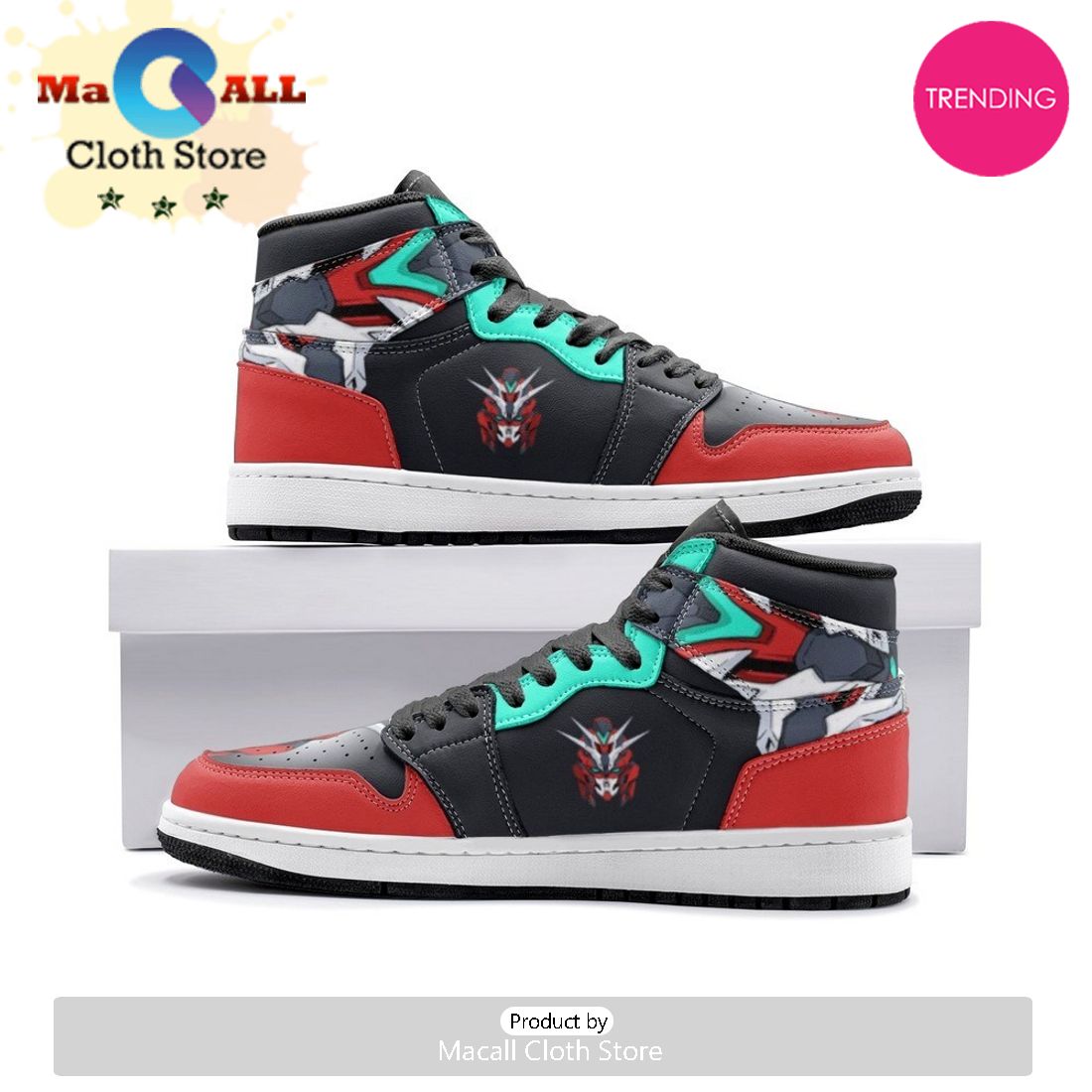 Rx-93-V2 Gundam Air Jordan 1 High Top Shoes