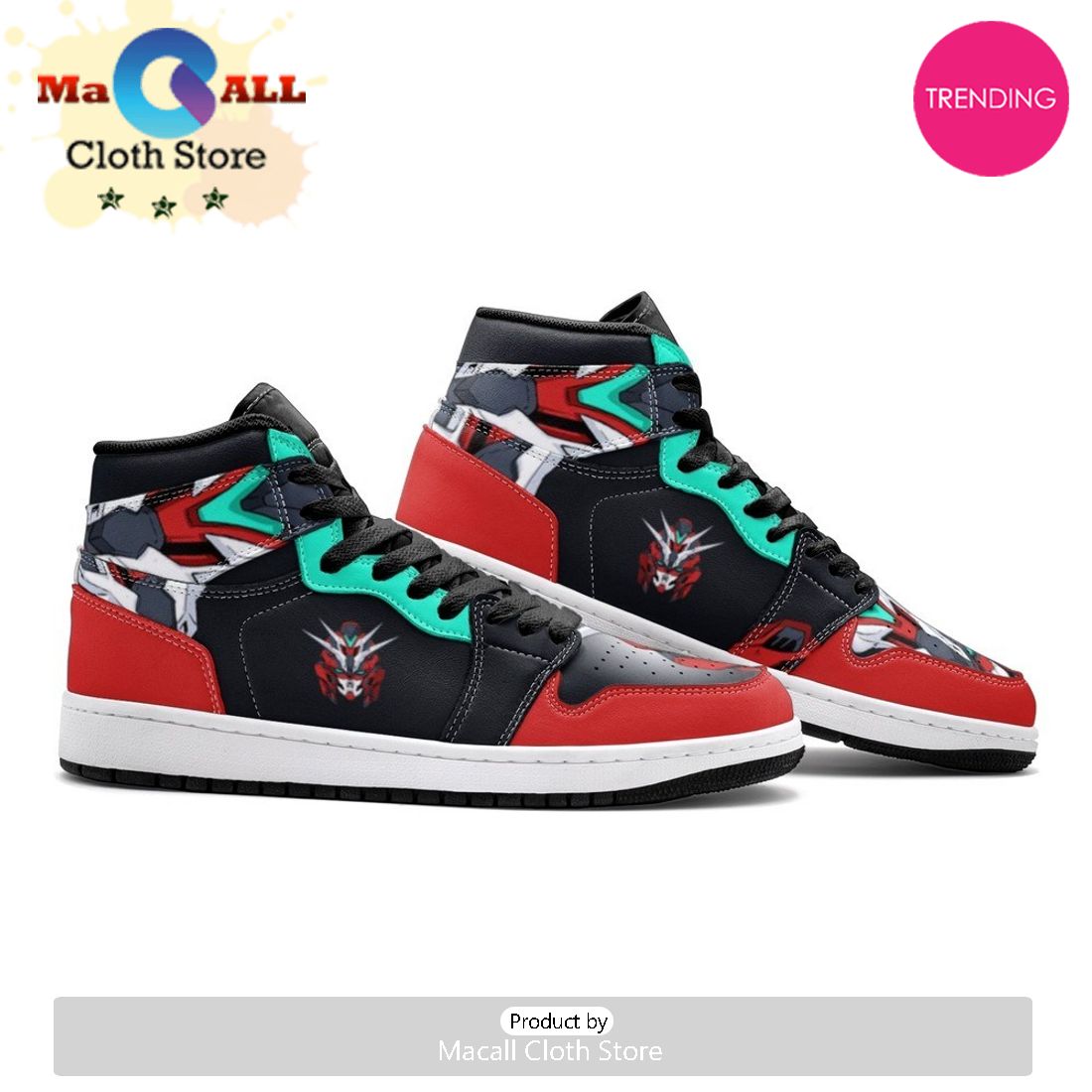 Rx-93-V2 Gundam Air Jordan 1 High Top Shoes
