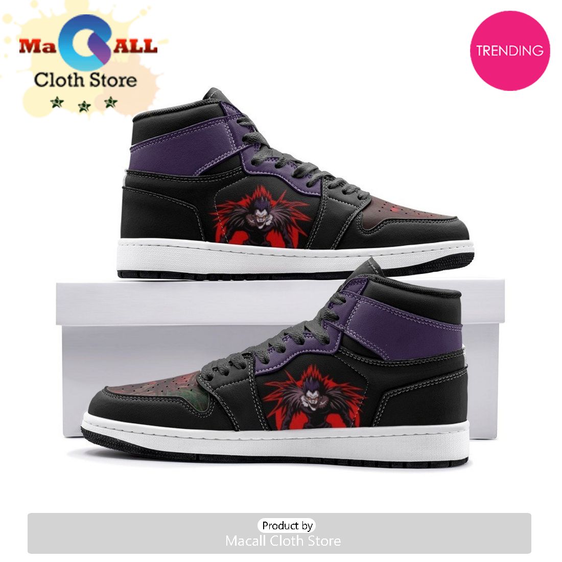 Ryuk V1 Desu Nōto Air Jordan 1 High Top Shoes
