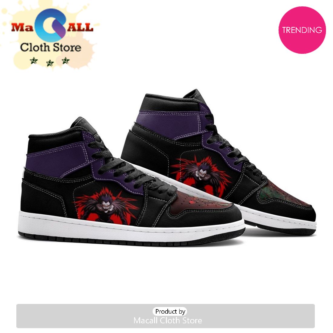 Ryuk V1 Desu Nōto Air Jordan 1 High Top Shoes