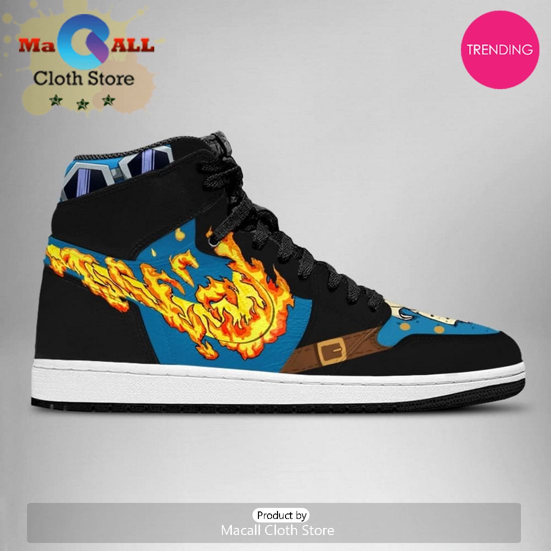 Sabo One Piece Air Jordan 1 High Top Shoes