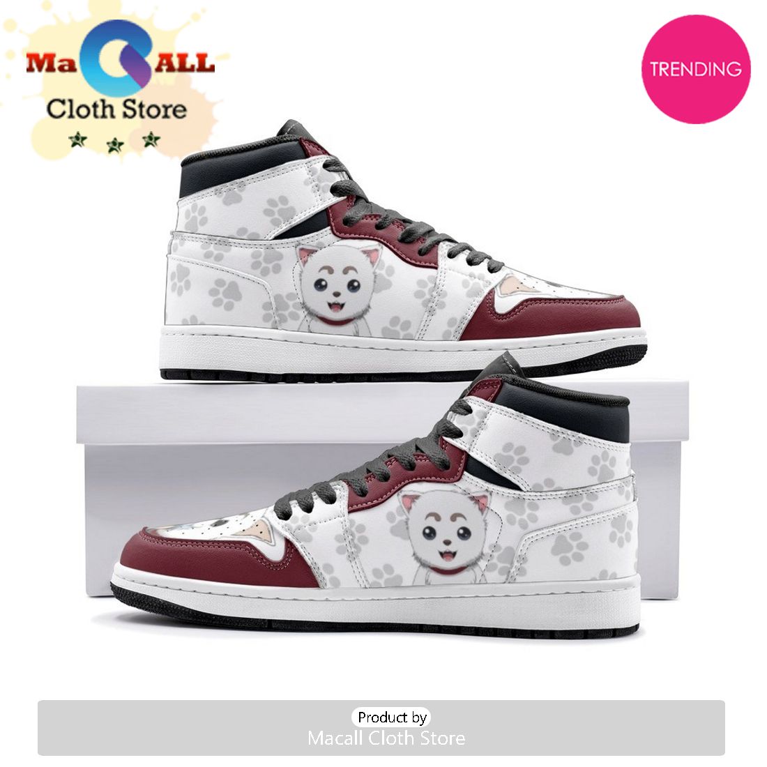 Sadaharu Gintama Air Jordan 1 High Top Shoes