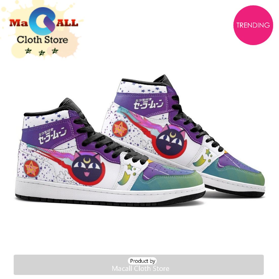 Sailor Moon Crystal Air Jordan 1 High Top Shoes