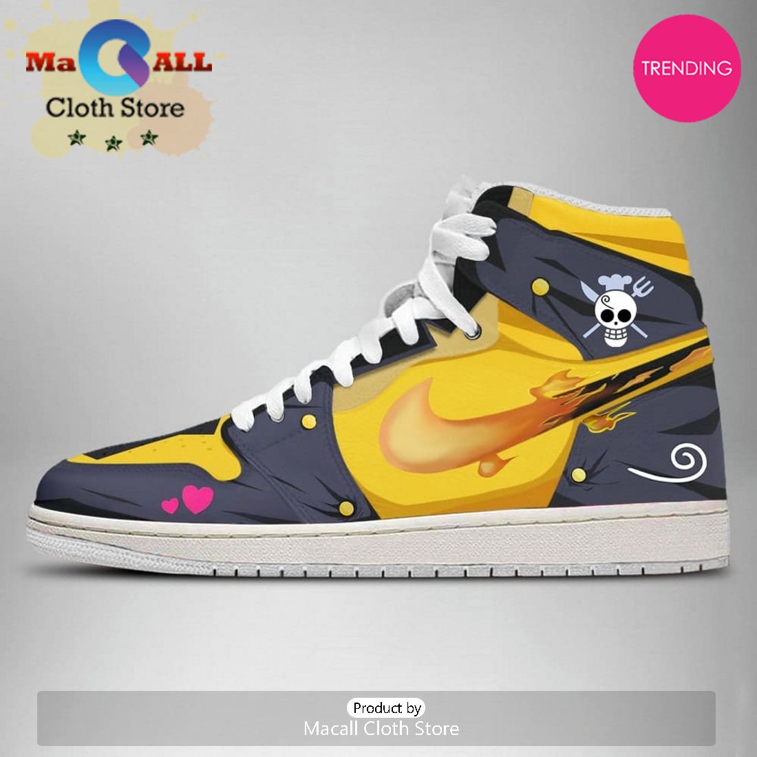 Sanji One Piece Air Jordan 1 High Top Shoes