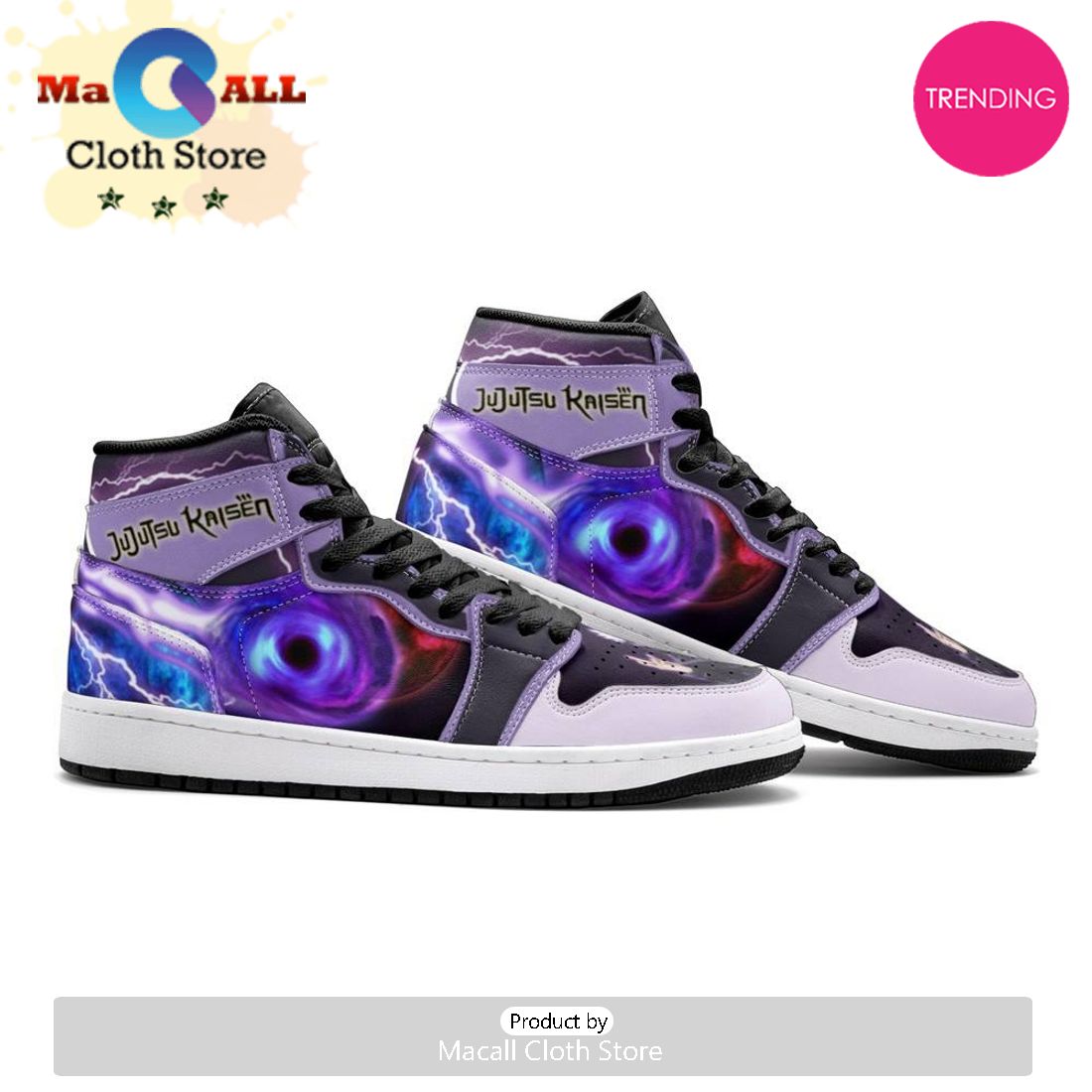 Satoru Gojo Sorcery Fight Air Jordan 1 High Top Shoes