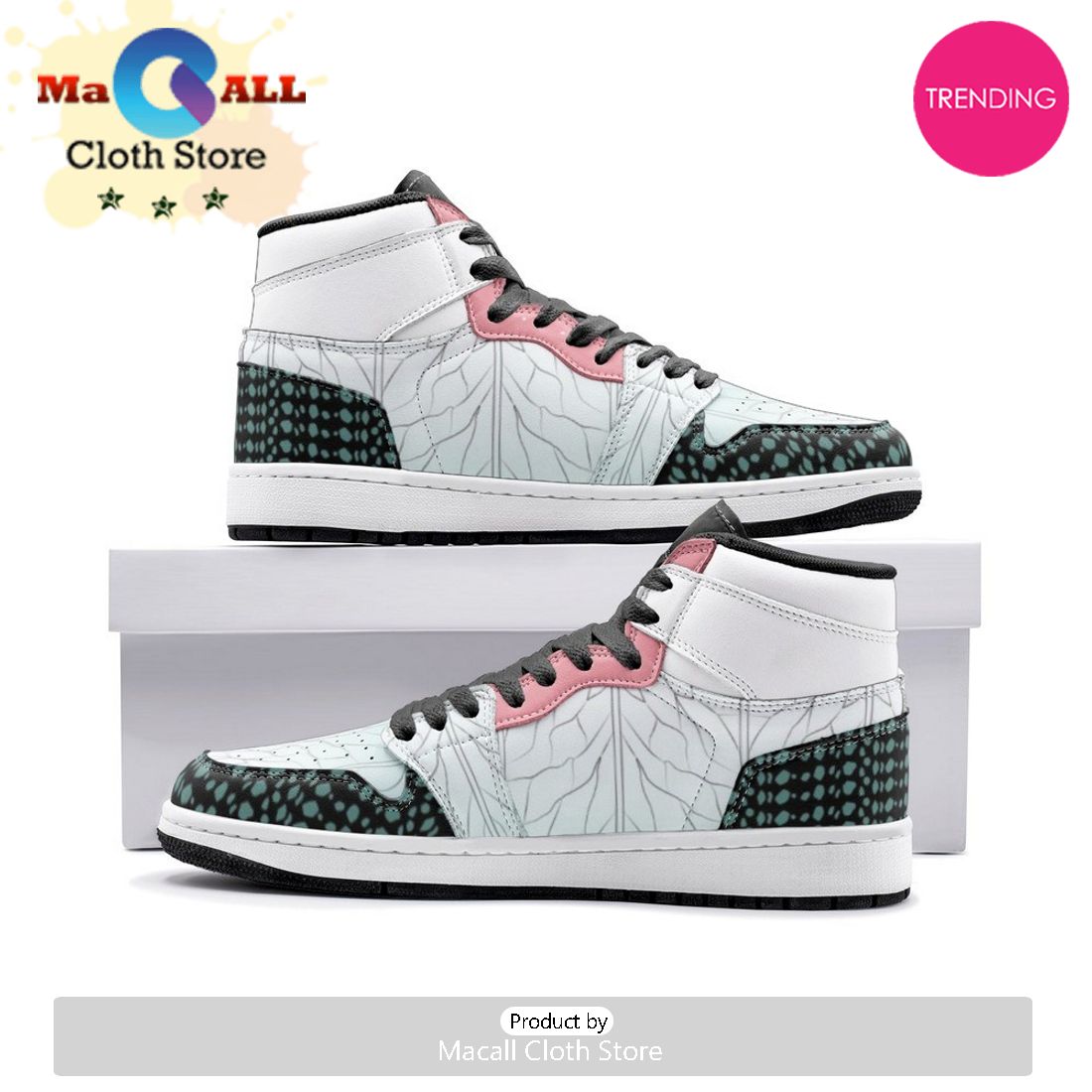 Shinobu Kocho Demon Slayer Air Jordan 1 High Top Shoes