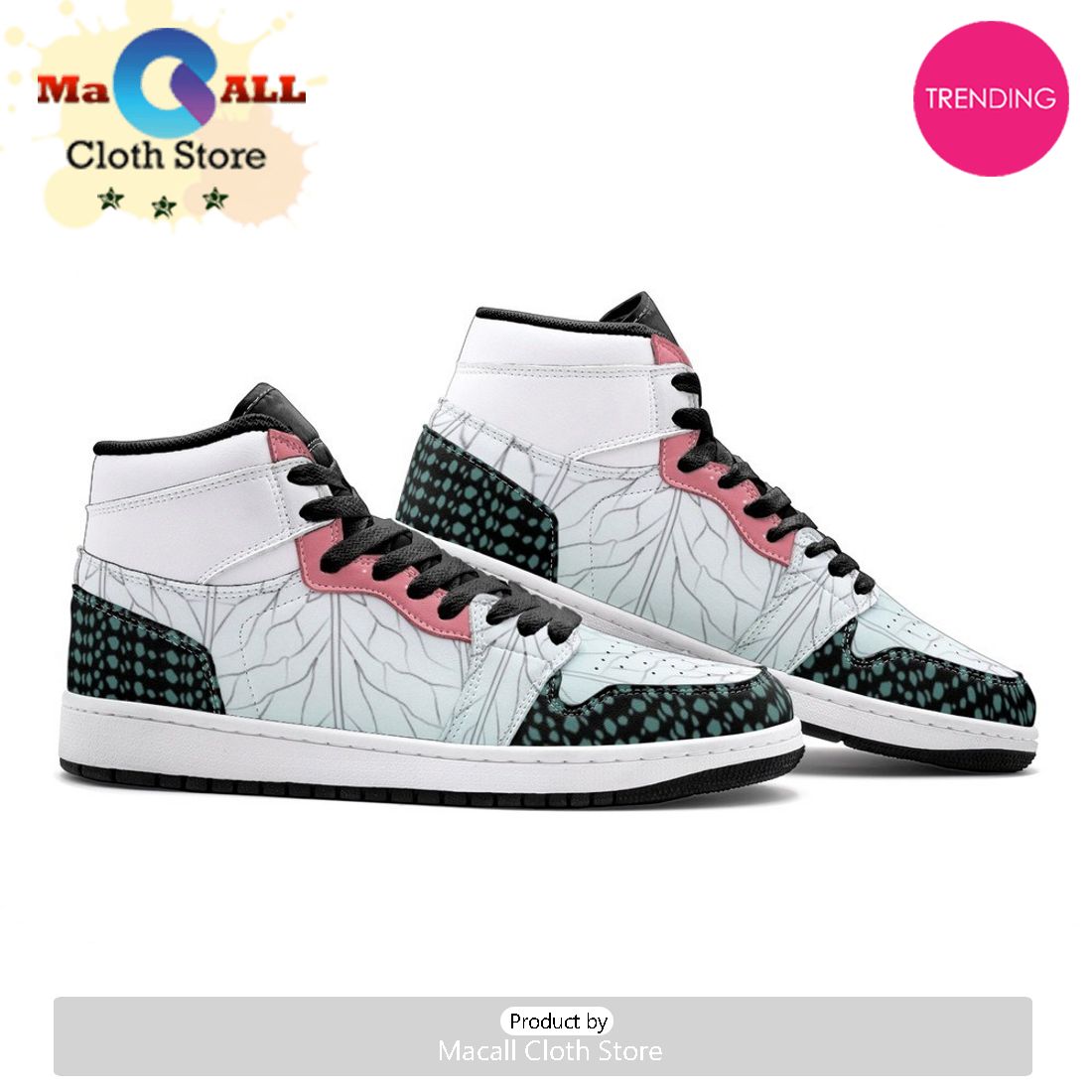 Shinobu Kocho Demon Slayer Air Jordan 1 High Top Shoes