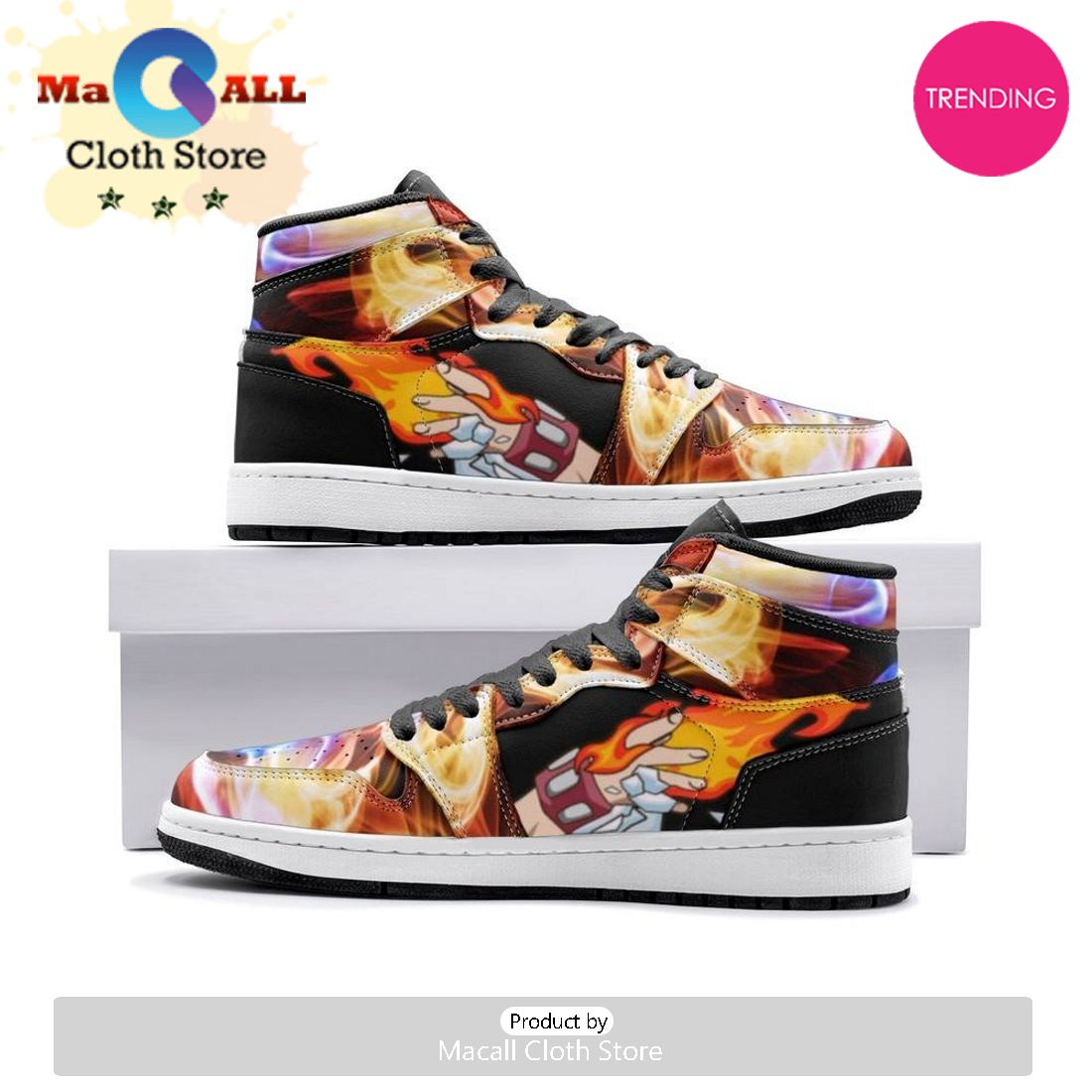 Shoto Todoroki My Hero Air Jordan 1 High Top Shoes