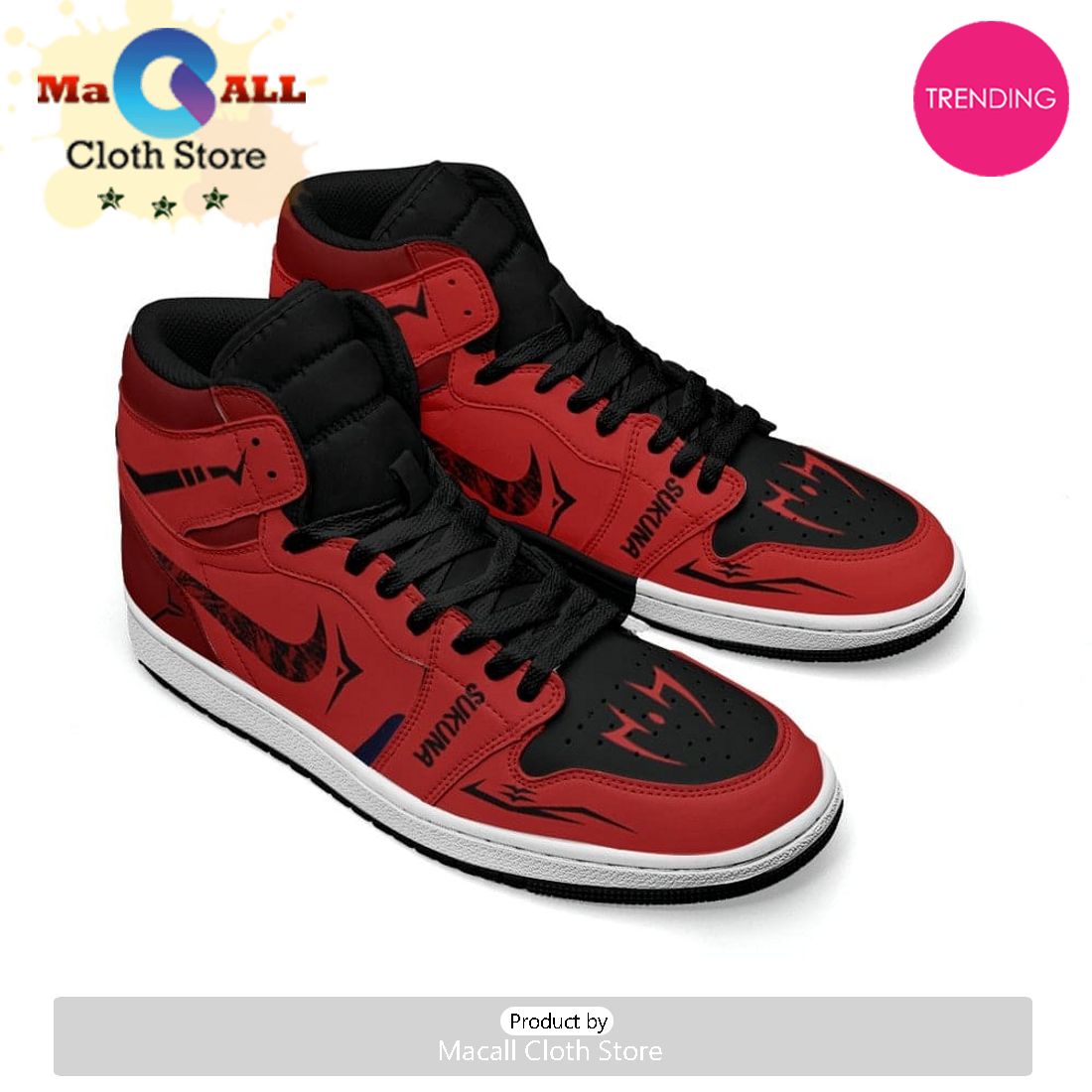 Sukuna Air Jordan 1 High Top Shoes