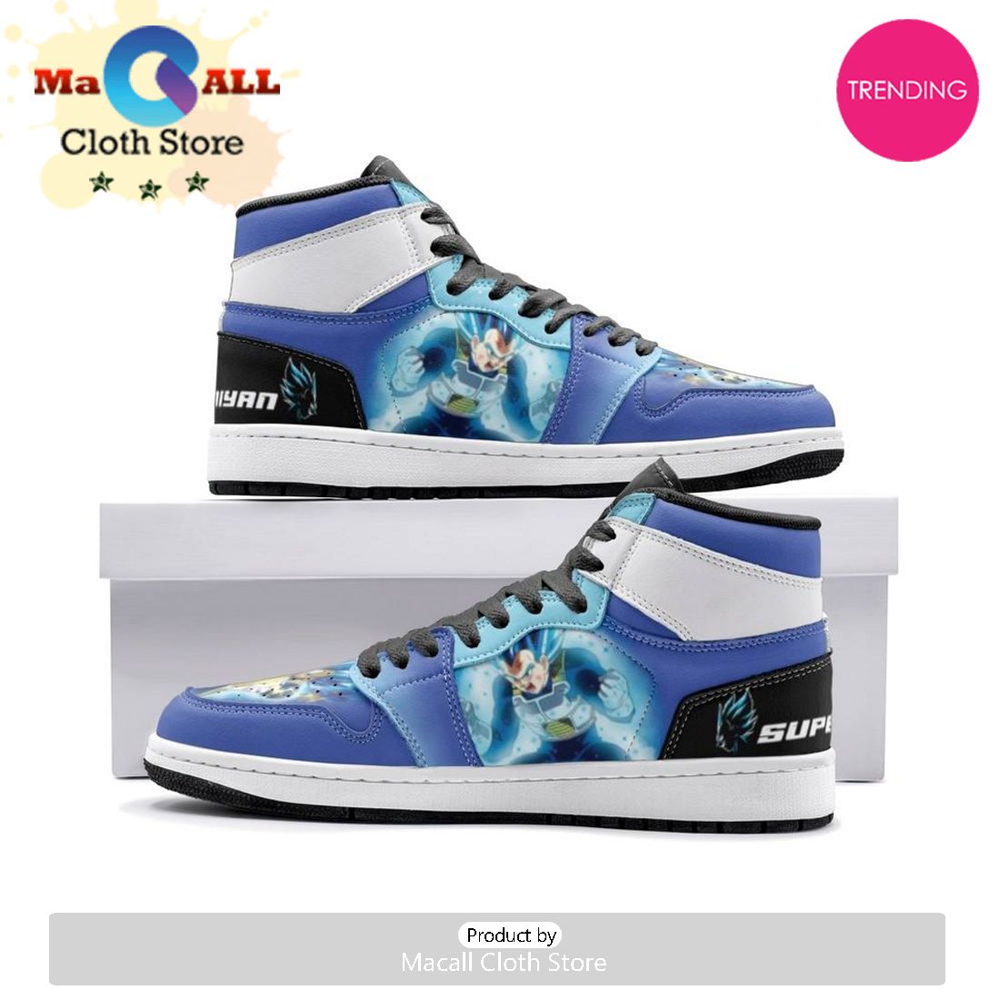 Super Saiyan Vegeta Dragonball Z Air Jordan 1 High Top Shoes