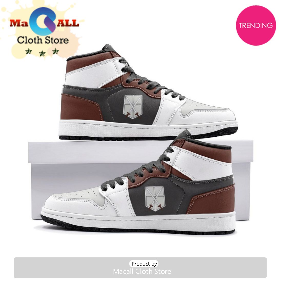 The Training Corps Shingeki No Kyojin Air Jordan 1 High Top Shoes