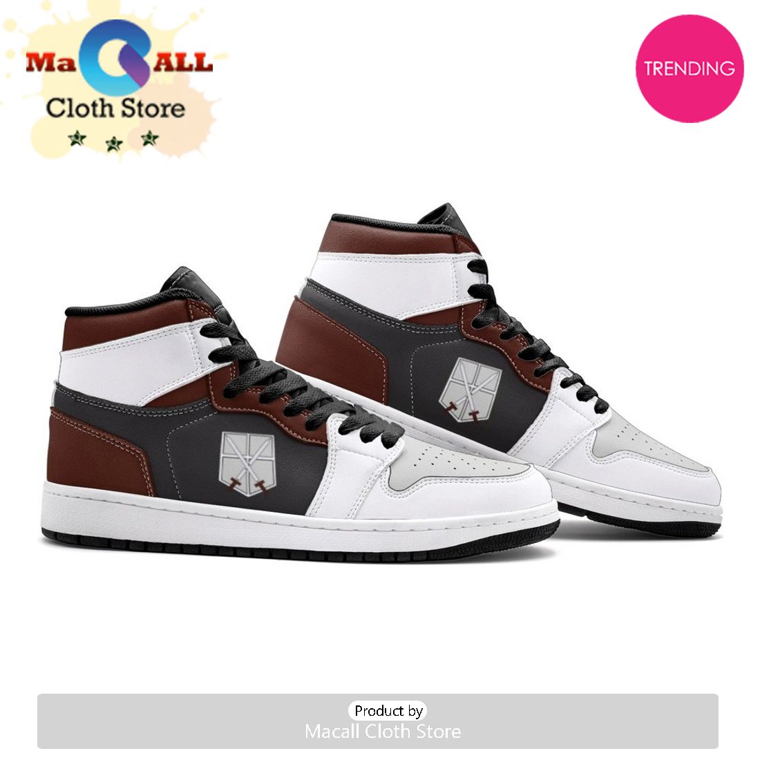 The Training Corps Shingeki No Kyojin Air Jordan 1 High Top Shoes