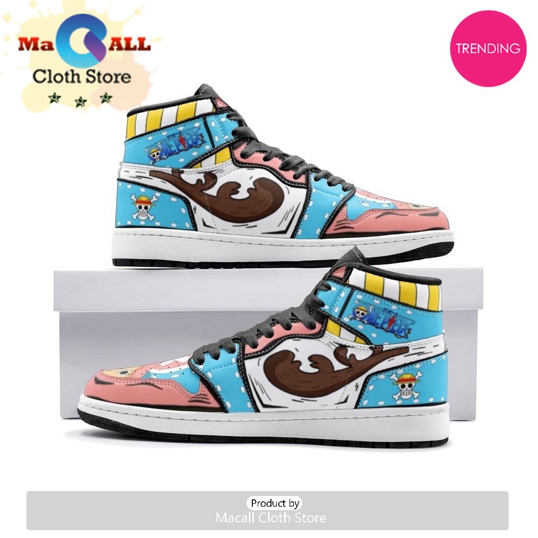 Tony Tony Chopper One Piece Air Jordan 1 High Top Shoes