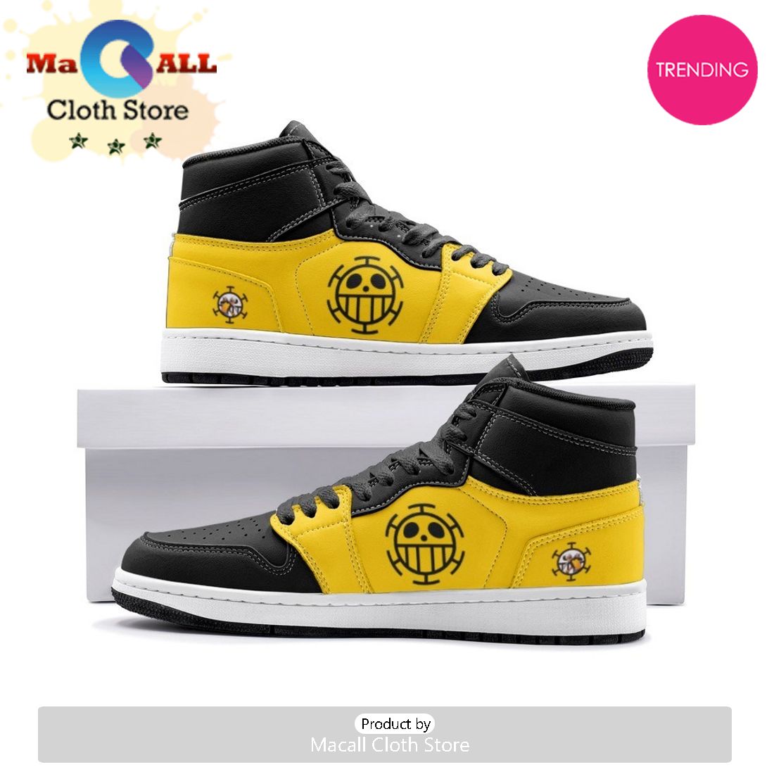 Trafalgar D. Water Law One Piece Air Jordan 1 High Top Shoes Trafalgar D. Water Law One Piece Air Jordan 1 High Top Shoes
