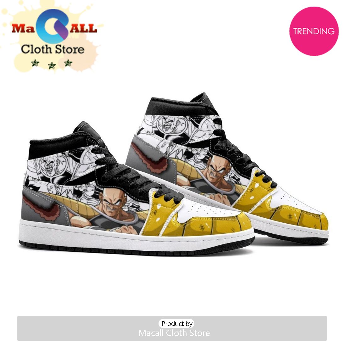 Vegeta And Nappa Dragon Ball Z Air Jordan 1 High Top Shoes