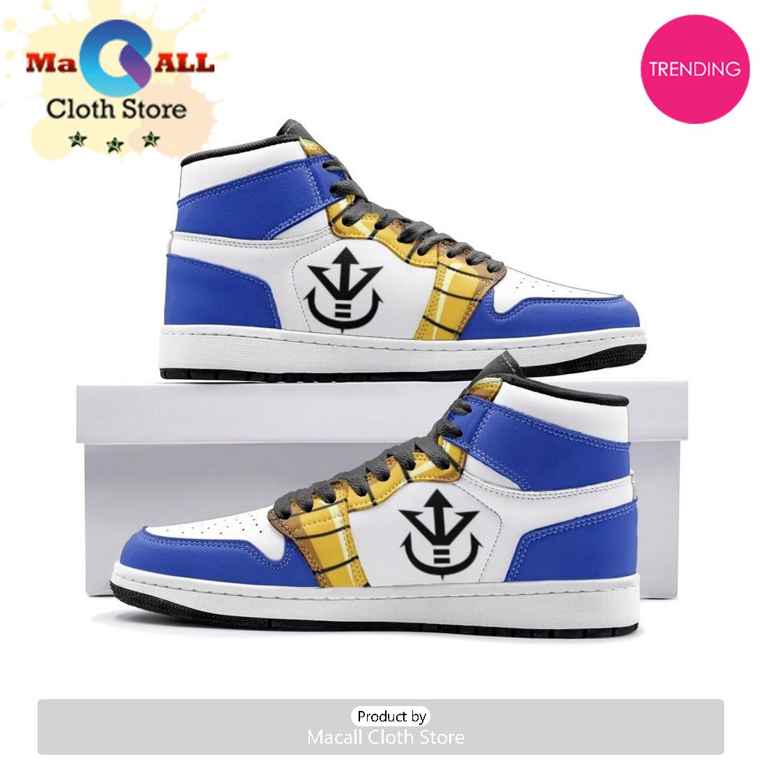 Vegeta Dragon Ball Z Air Jordan 1 High Top Shoes