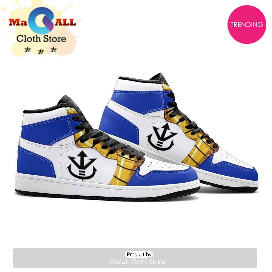 Vegeta Dragon Ball Z Air Jordan 1 High Top Shoes
