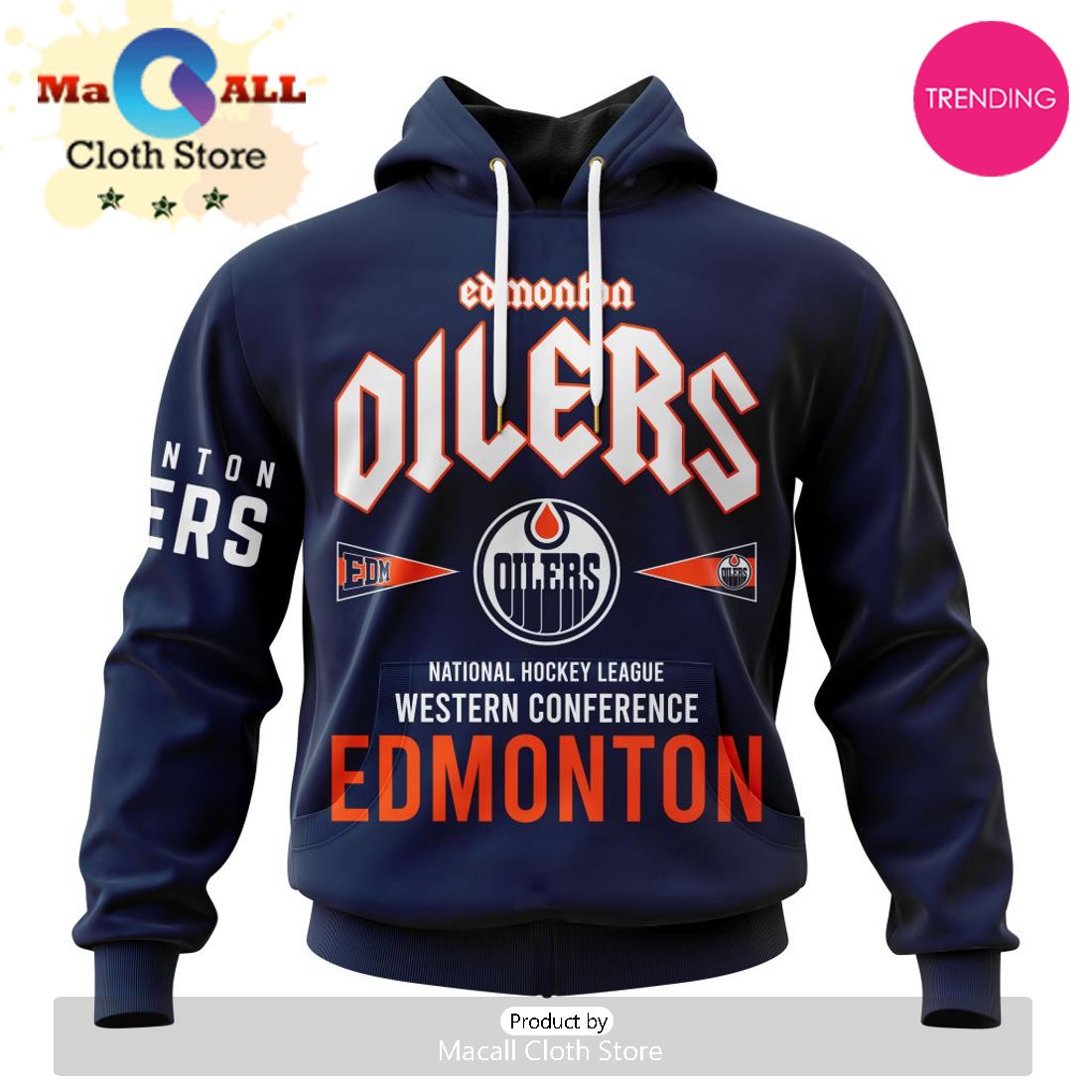 2024 NHL Edmonton Oilers Western Conference City Tour 3D Hoodie 2024 NHL Edmonton Oilers Western Conference City Tour 3D Hoodie