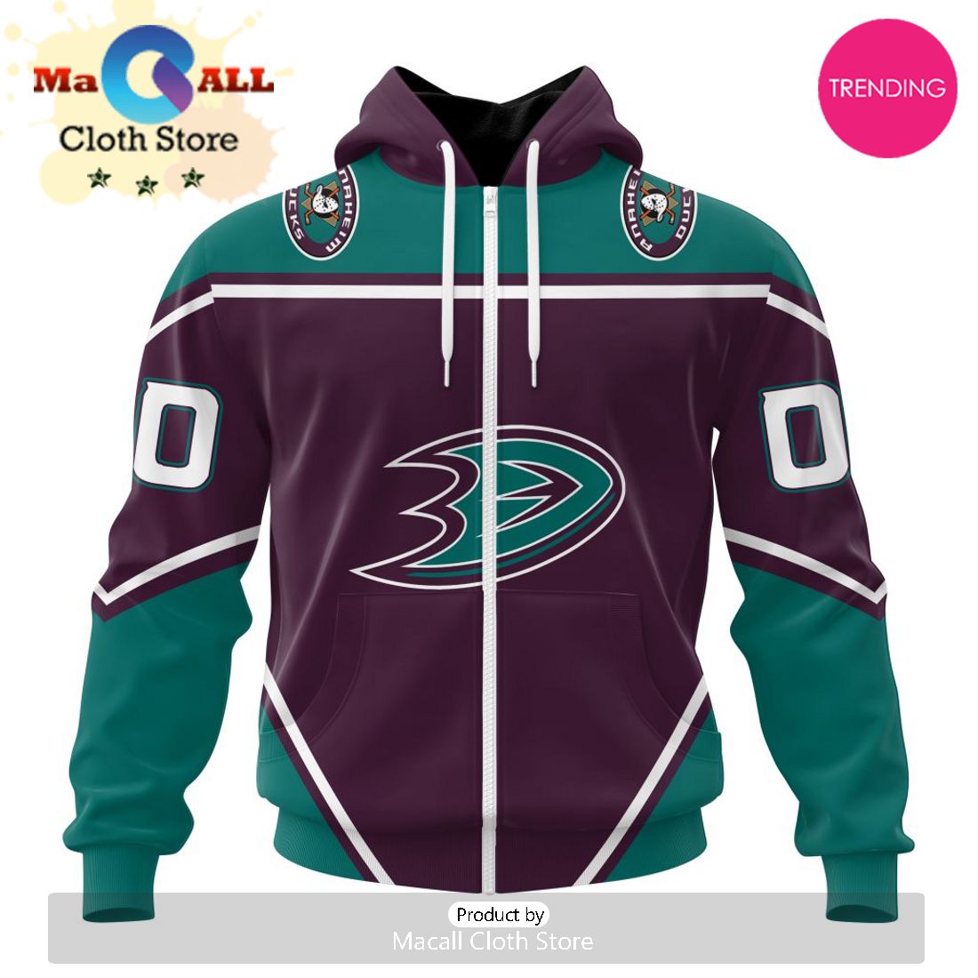 NHL Anaheim Ducks Personalized Alternate Concepts Kits 3D Hoodie