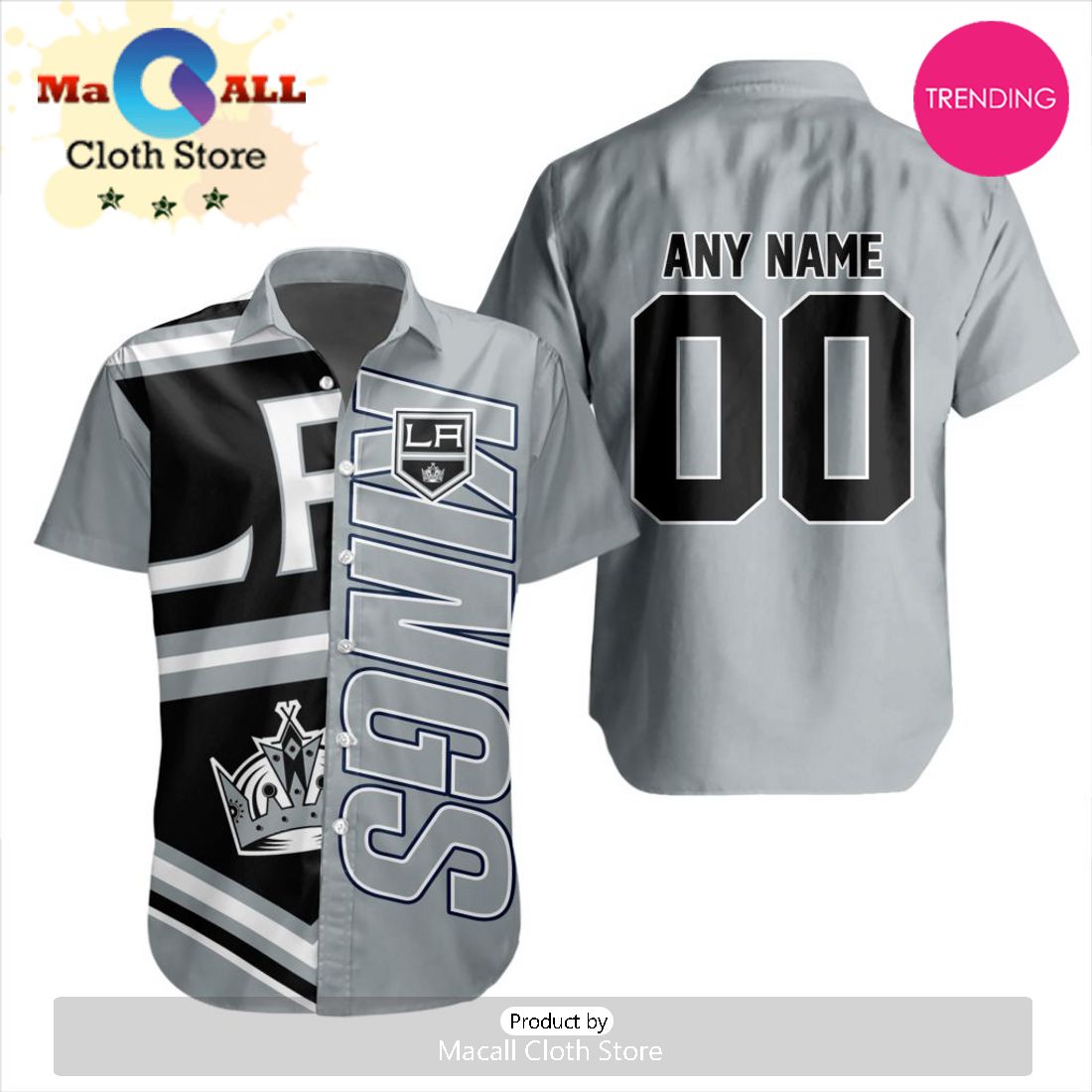 Custom NHL Los Angeles Kings Special Design Button Shirt Custom NHL Los Angeles Kings Special Design Button Shirt