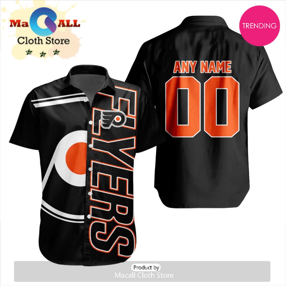 Custom NHL Philadelphia Flyers Special Design Button Shirt Custom NHL Philadelphia Flyers Special Design Button Shirt