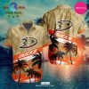 NHL Anaheim Ducks Premium Hawaiian Design Button Shirt