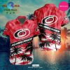 NHL Carolina Hurricanes Premium Hawaiian Design Button Shirt