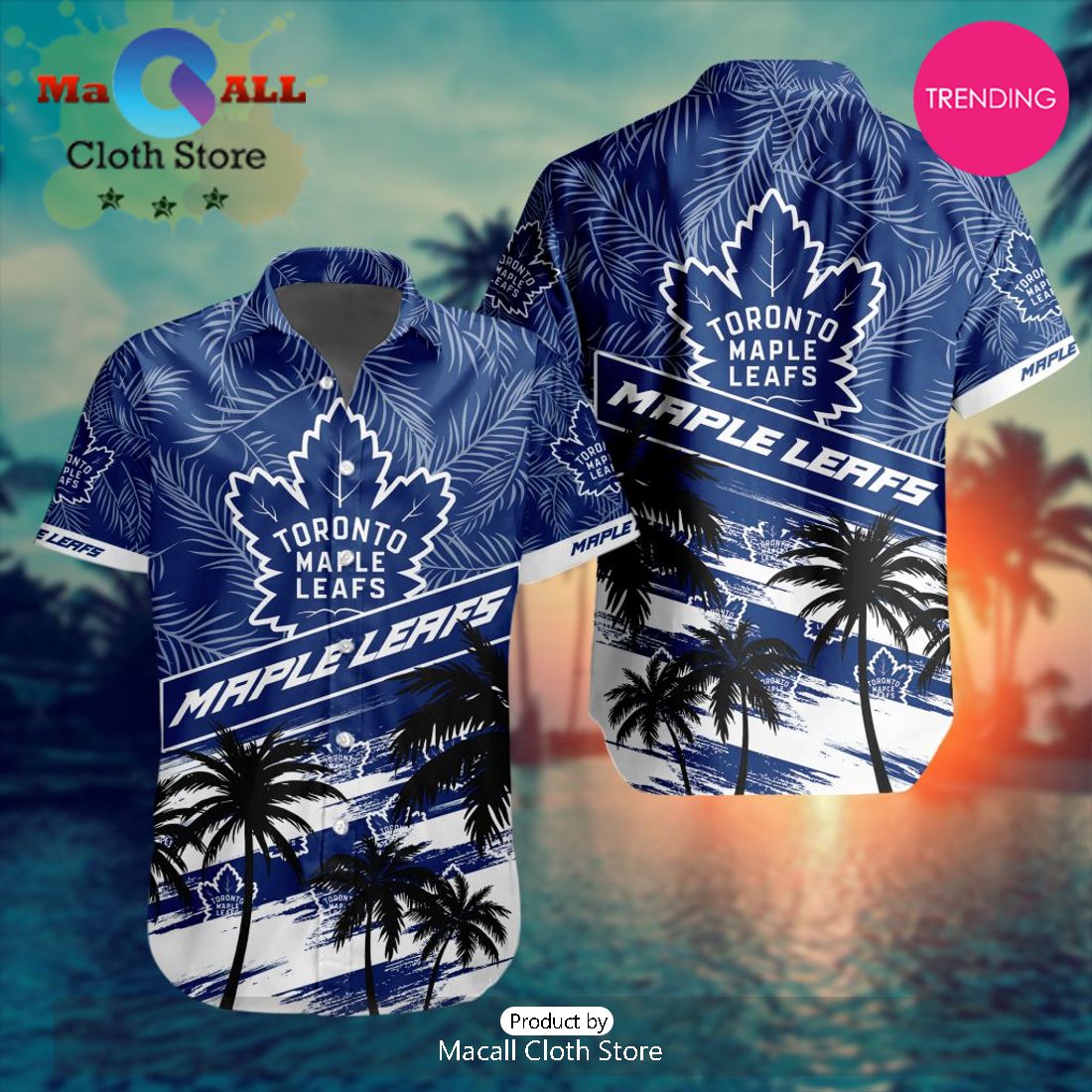 NHL Toronto Maple Leafs Special Hawaiian Design Button Shirt NHL Toronto Maple Leafs Special Hawaiian Design Button Shirt
