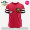 NHL Columbus Blue Jackets Custom Baseball Jersey Design