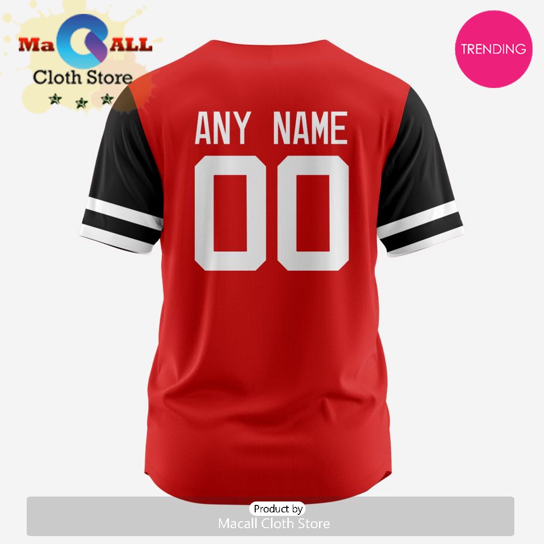 NHL New Jersey Devils Custom Baseball Jersey Design