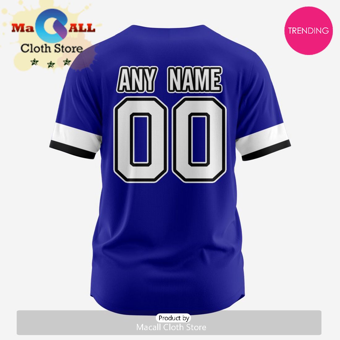 NHL Tampa Bay Lightning Custom Baseball Jersey Design