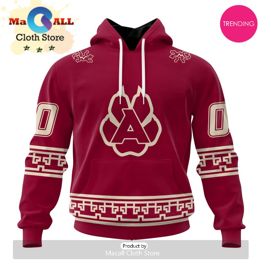 NHL Arizona Coyotes Special Two-tone Design 3D Hoodie