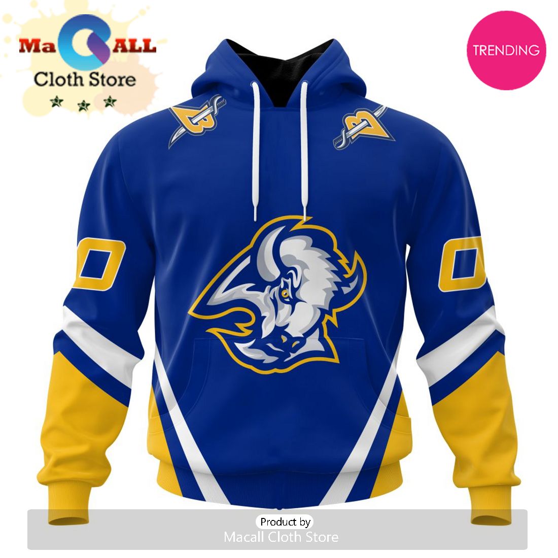 NHL Buffalo Sabres Personalized Alternate Concepts Kits 3D Hoodie