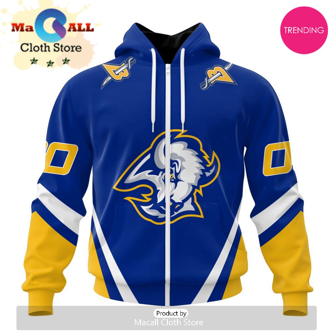 NHL Buffalo Sabres Personalized Alternate Concepts Kits 3D Hoodie