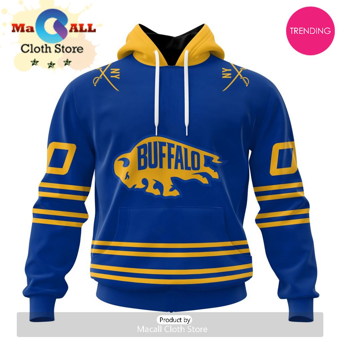 NHL Buffalo Sabres Special Two-tone Design 3D Hoodie