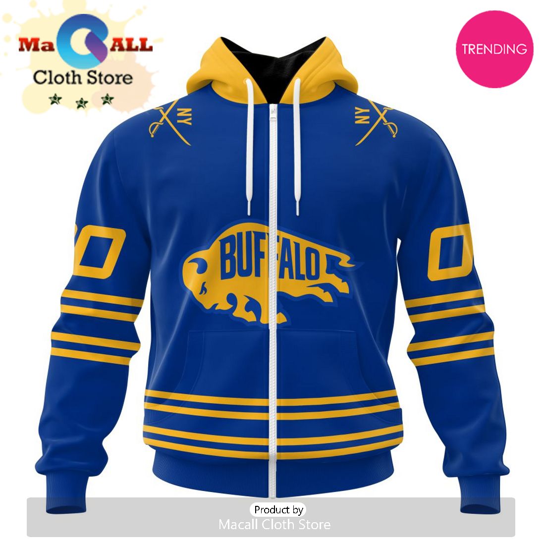 NHL Buffalo Sabres Special Two-tone Design 3D Hoodie