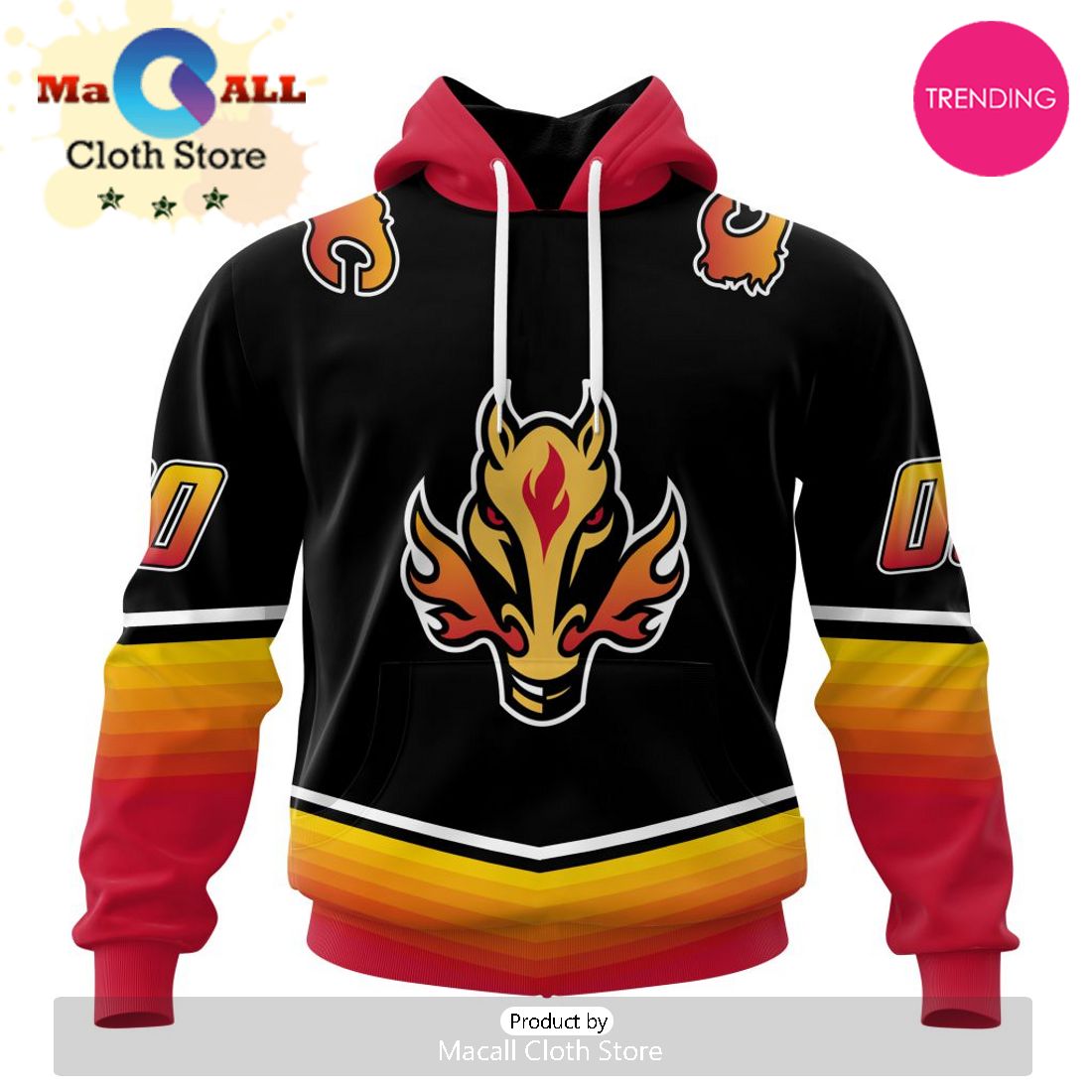 NHL Calgary Flames Personalized Alternate Concepts Kits 3D Hoodie NHL Calgary Flames Personalized Alternate Concepts Kits 3D Hoodie