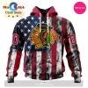 NHL Chicago Blackhawks Special Blackout Design 3D Hoodie