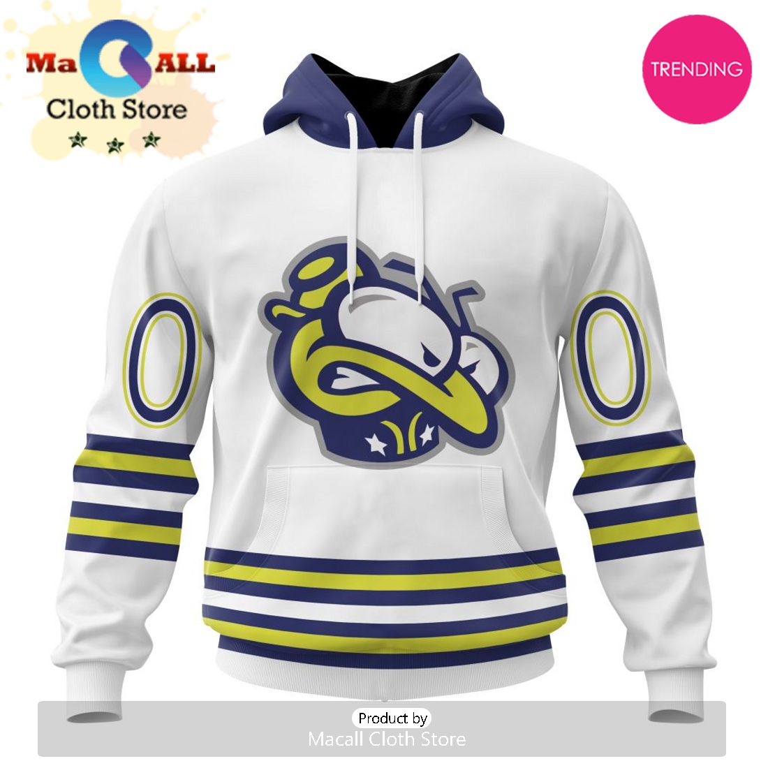 NHL Columbus Blue Jackets Special Whiteout Design 3D Hoodie