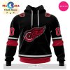 NHL Detroit Red Wings Special Blackout Design 3D Hoodie
