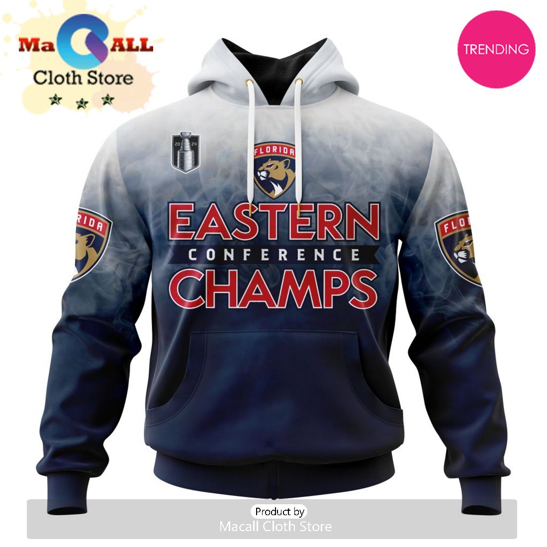 NHL Florida Panthers 2024 Eastern Conference Champions 3D Hoodie