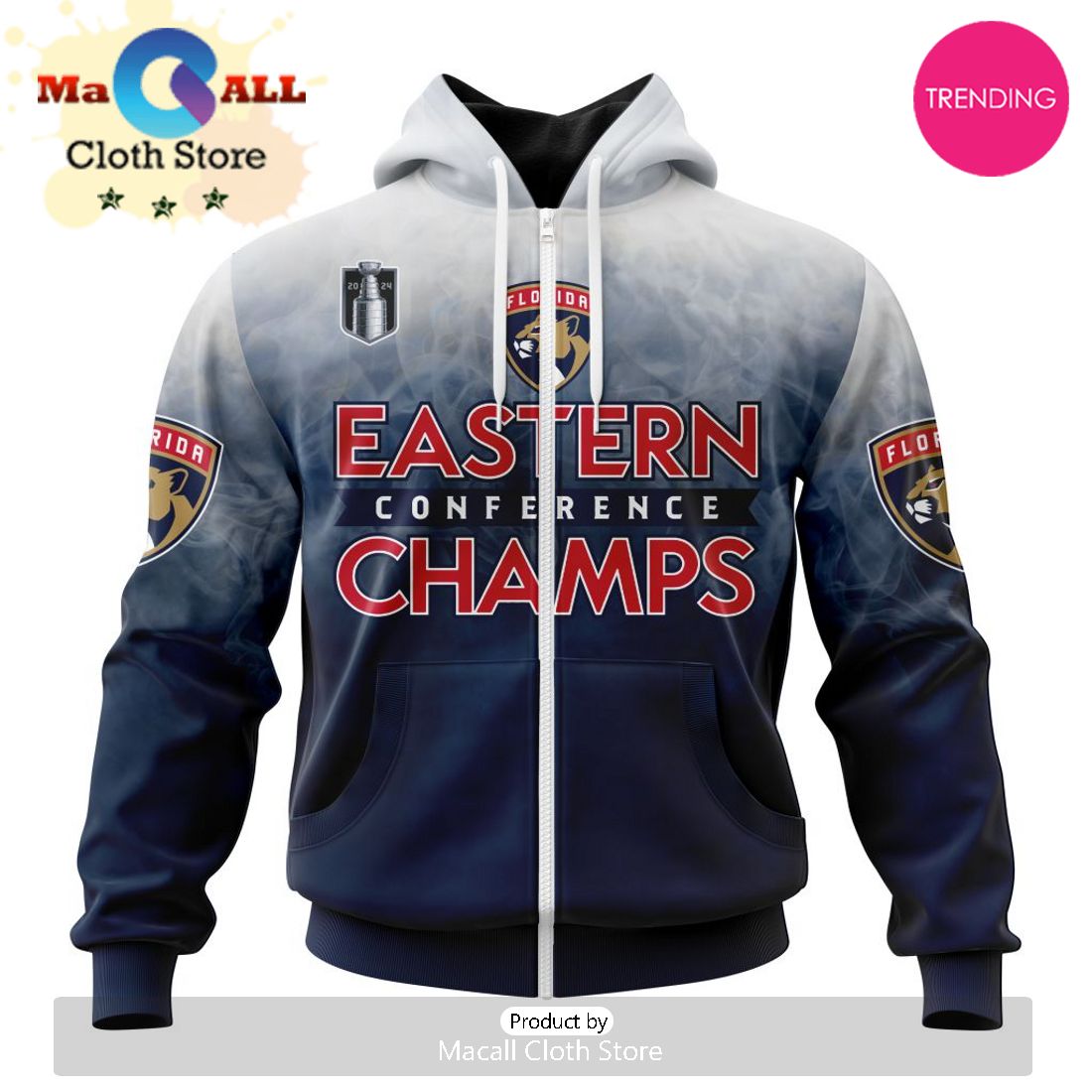 NHL Florida Panthers 2024 Eastern Conference Champions 3D Hoodie