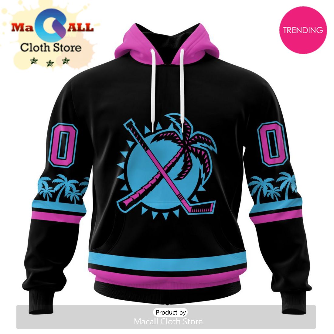 NHL Florida Panthers Special Blackout Design 3D Hoodie