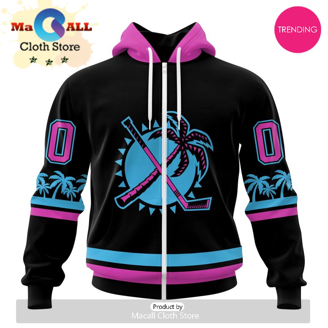 NHL Florida Panthers Special Blackout Design 3D Hoodie
