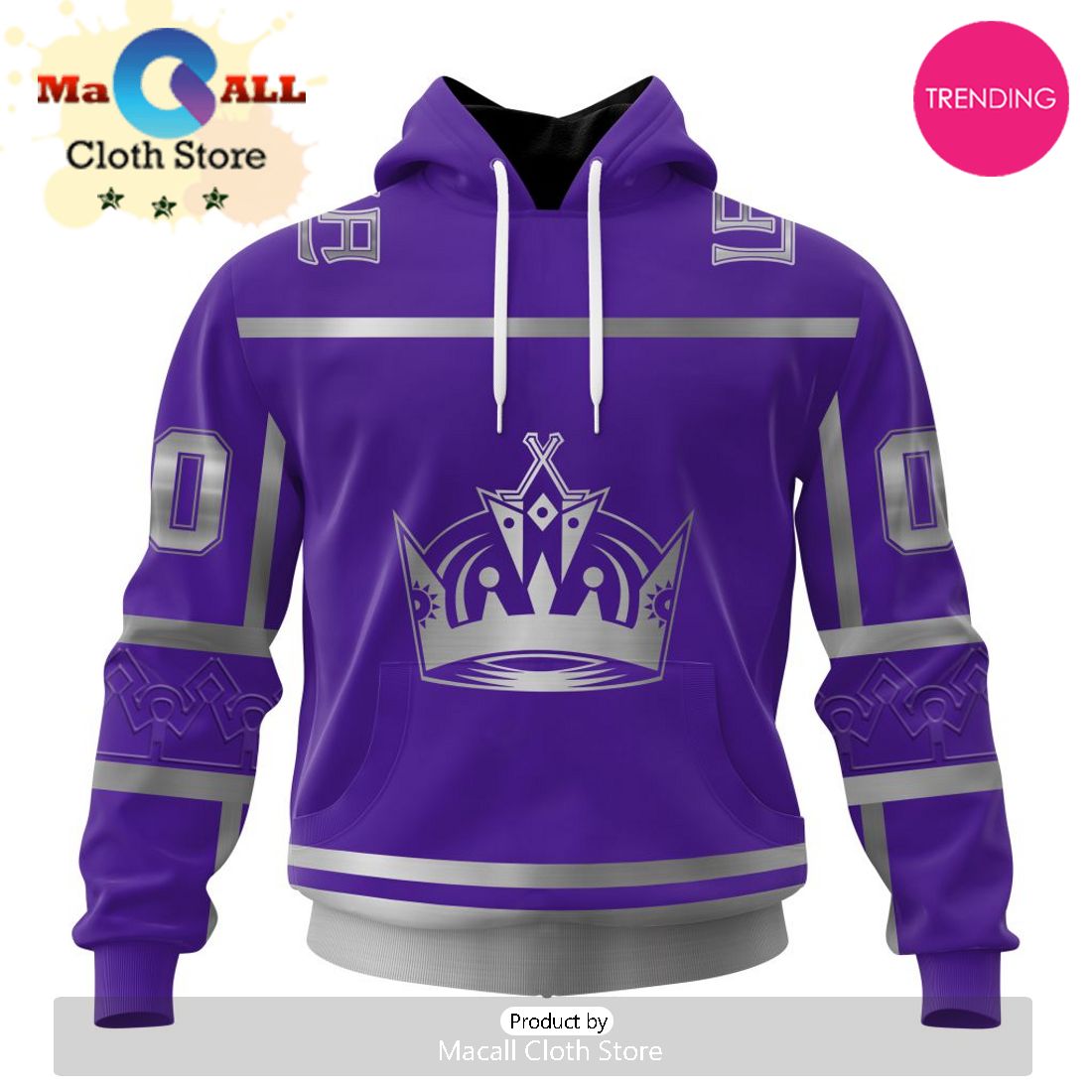NHL Los Angeles Kings Special Two-tone Design 3D Hoodie