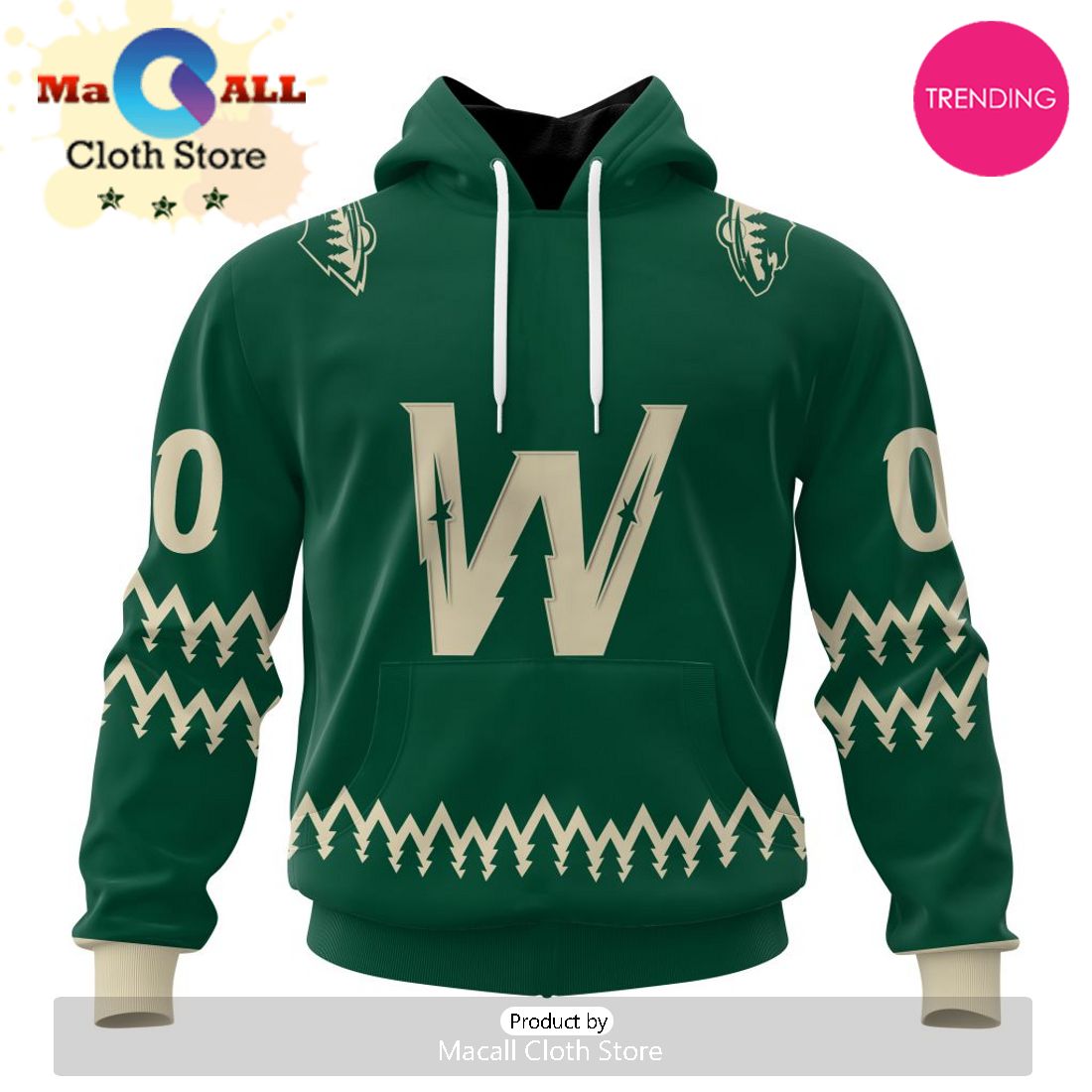 NHL Minnesota Wild Special Two-tone Design 3D Hoodie