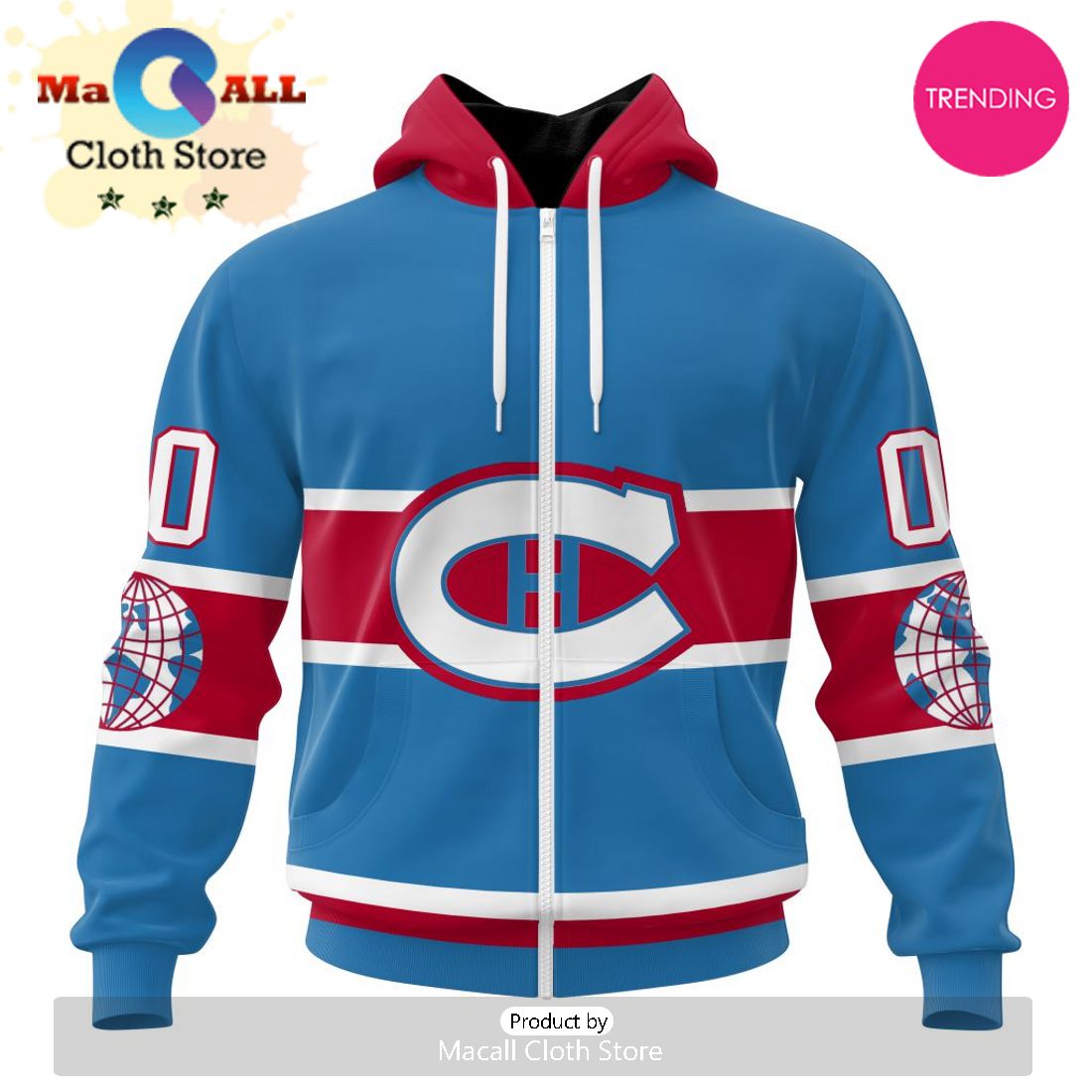 NHL Montreal Canadiens Personalized Alternate Concepts Kits 3D Hoodie